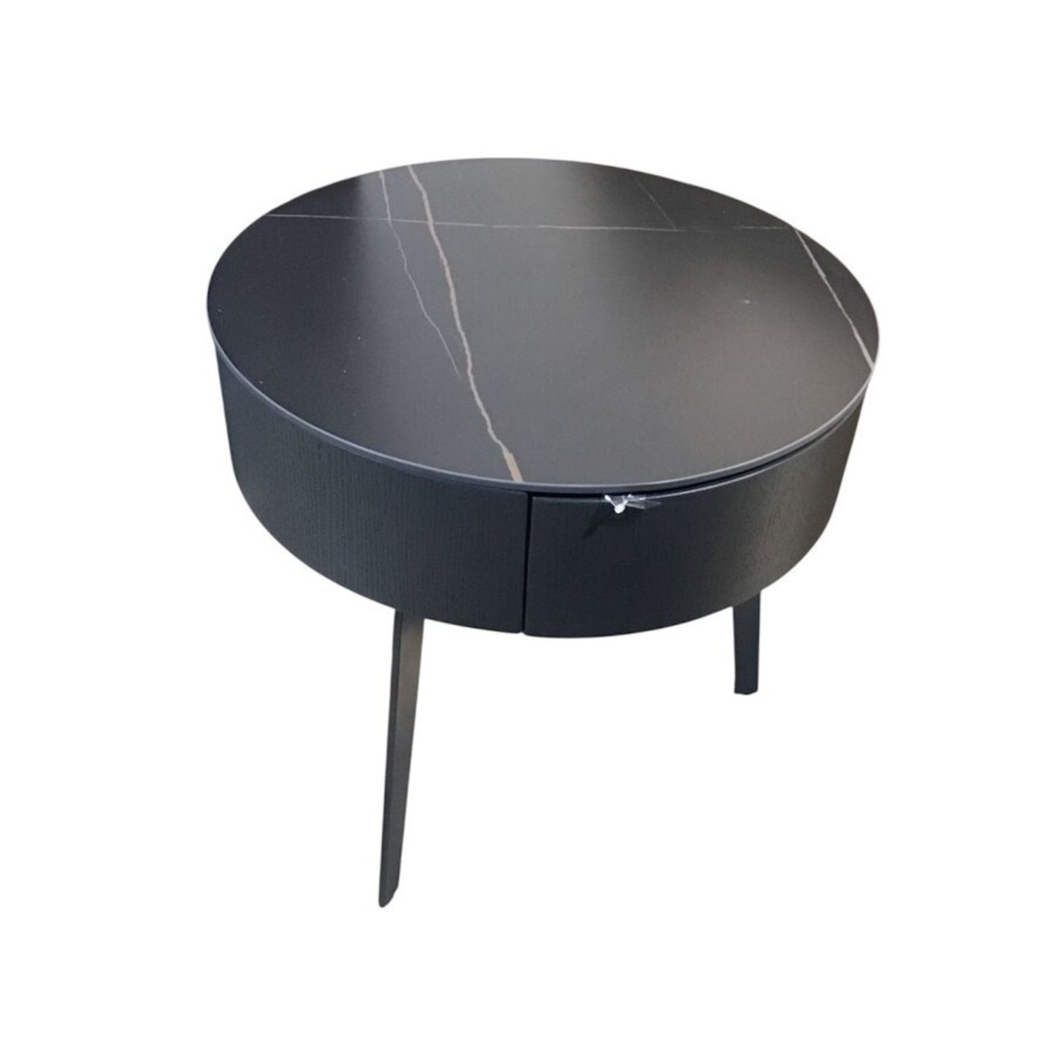 Modloft Warren Black Granite Quartz Side Table - image-1