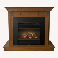 Wooden Mantle Electric Fireplace 