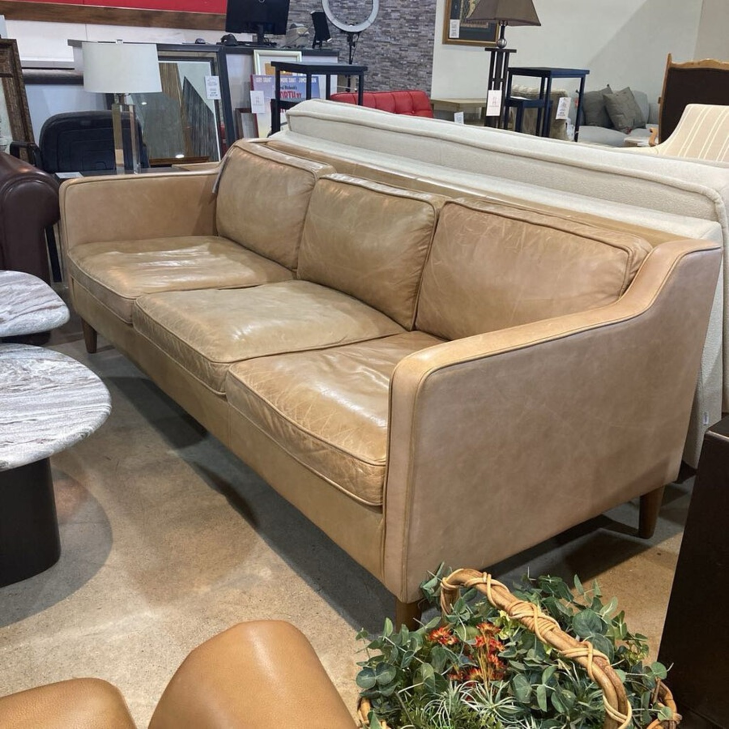 Leather 3-Seat Sofa - image-2