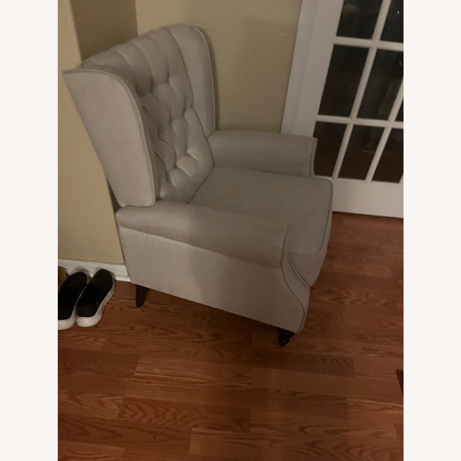 AC Furniture Light Gray Fabric Accent Chair - image-3