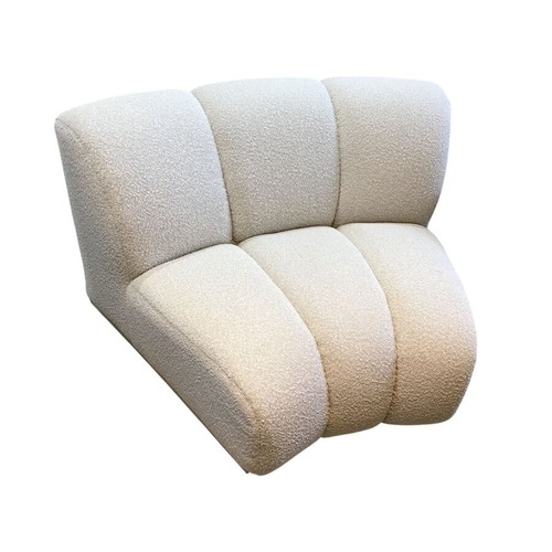 Used Boucle Wedge White Quartz Sofa for sale on AptDeco