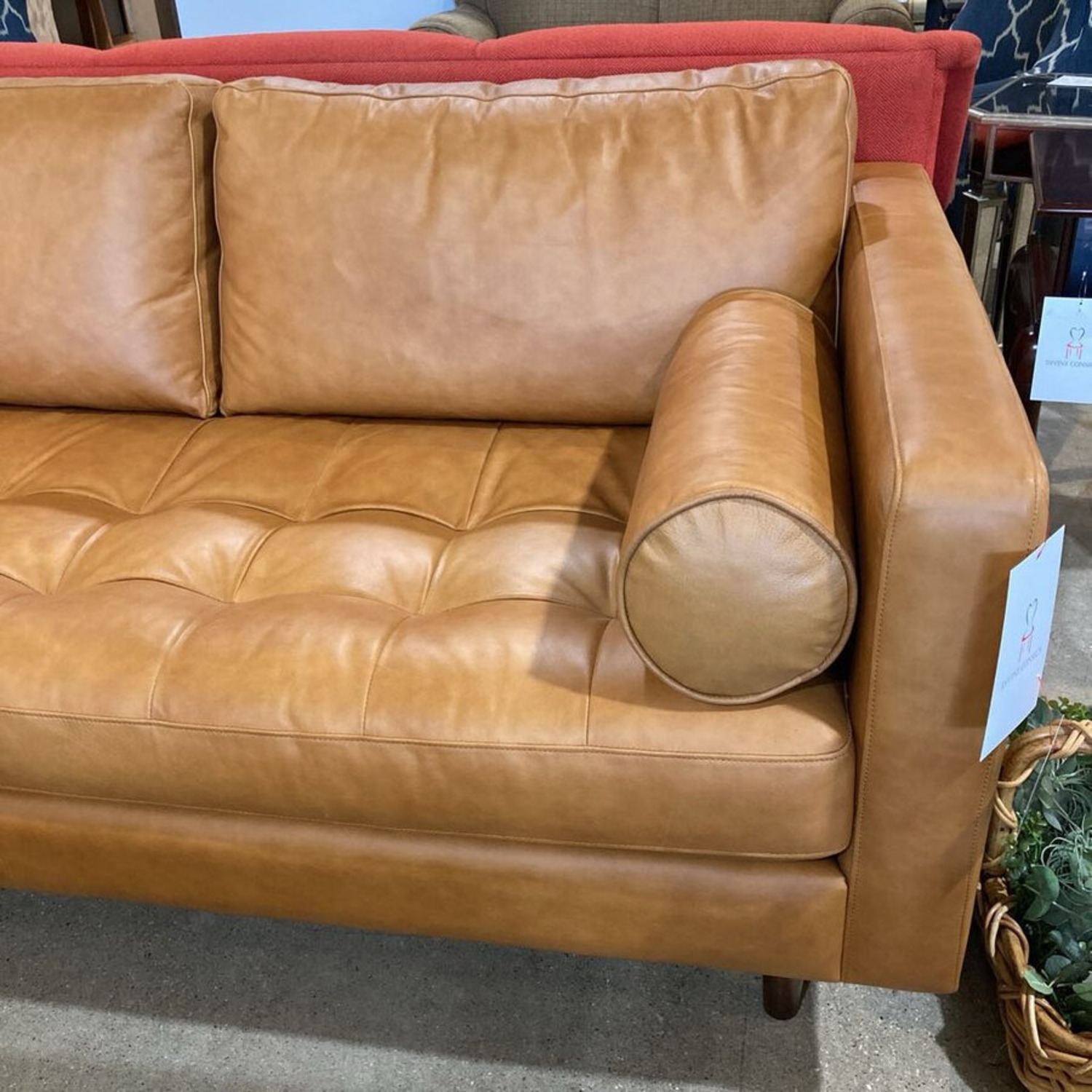 Poly & Bark Napa 72 Apartment Sofa Cognac Tan - image-4