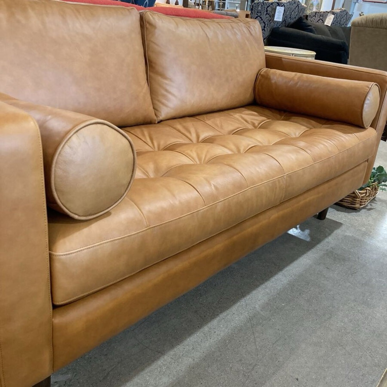Poly & Bark Napa 72 Apartment Sofa Cognac Tan - image-7