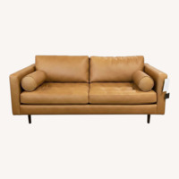 Poly & Bark Napa 72 Apartment Sofa Cognac Tan
