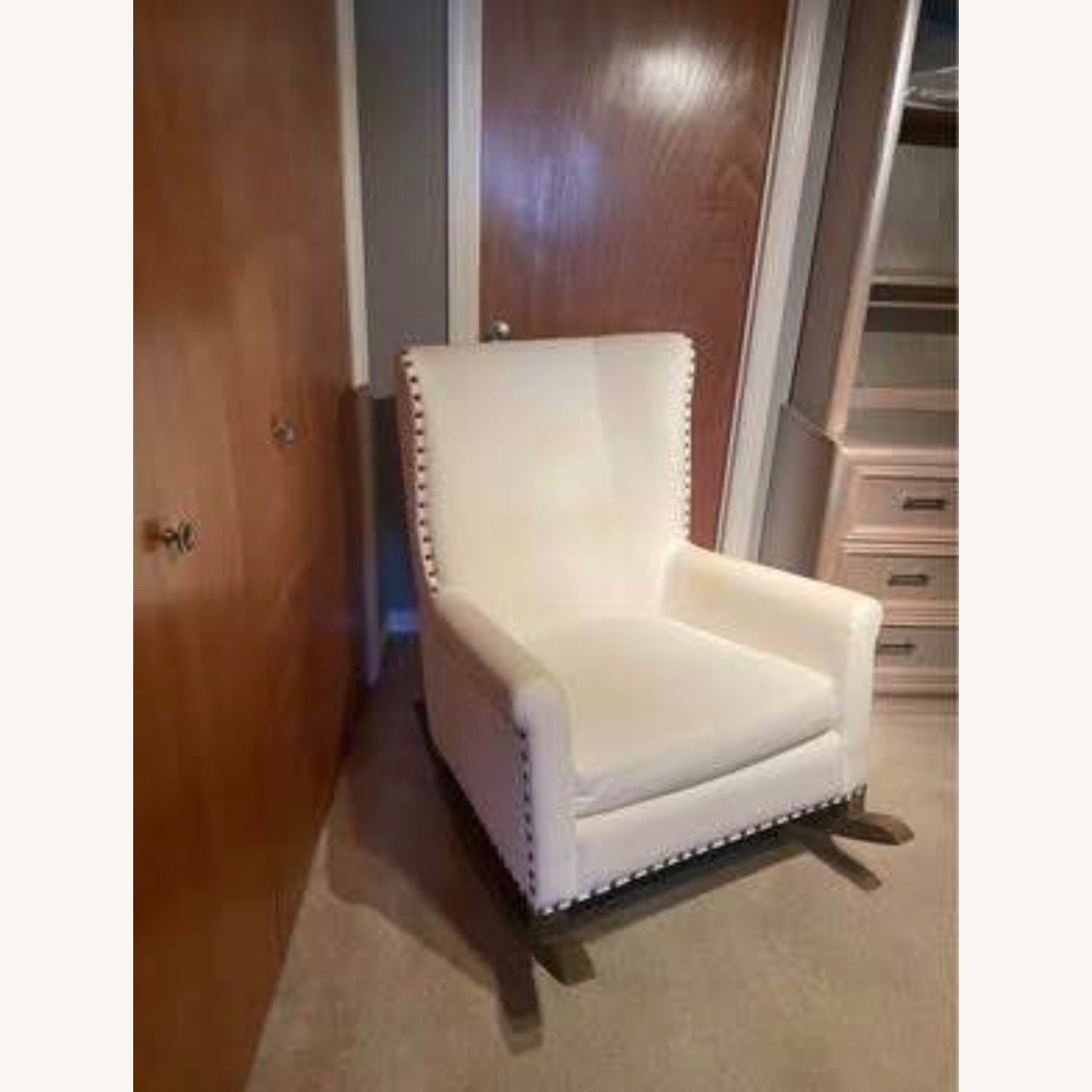 Restoration Hardware Wingback Nailhead Rocker - image-1