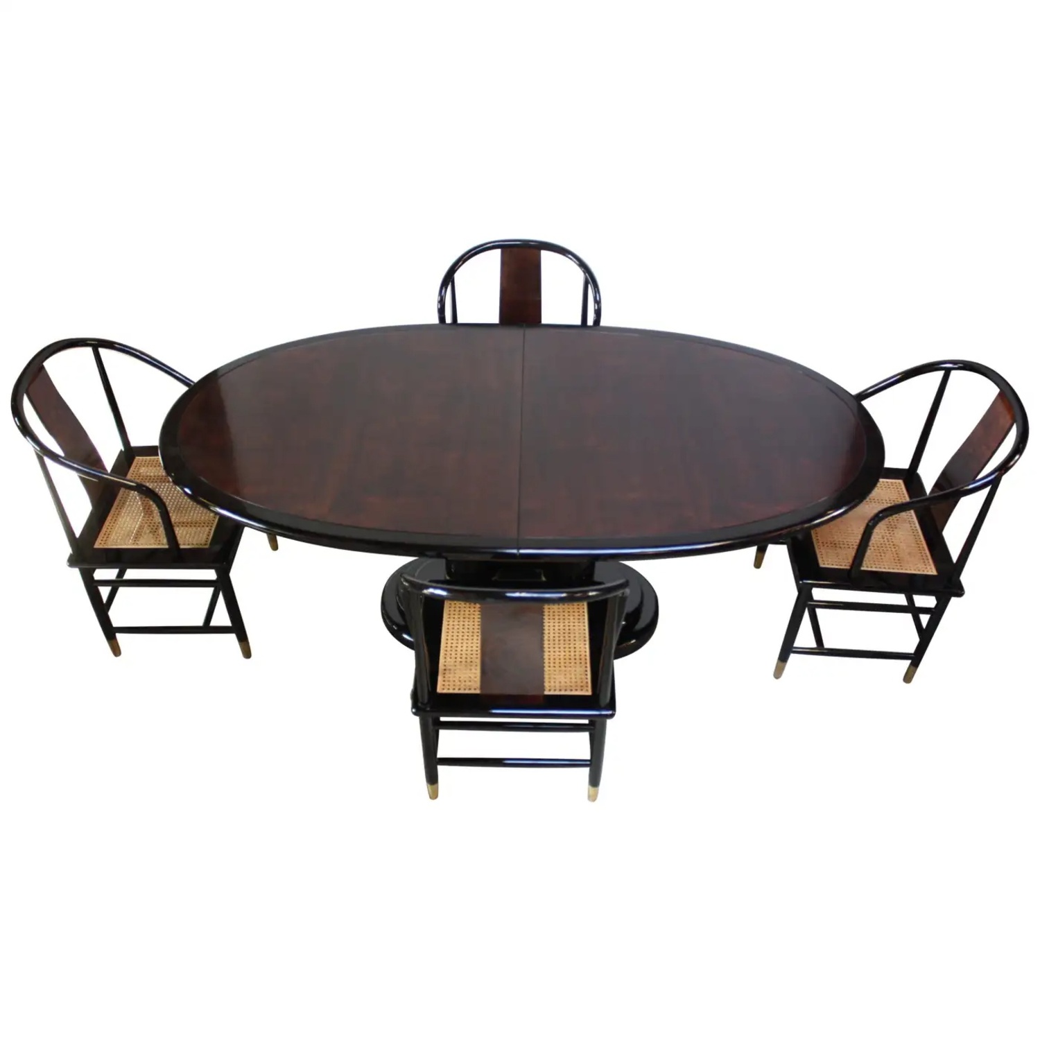 Hendredon Scene Three Dining Table, Chairs, Curio - image-6