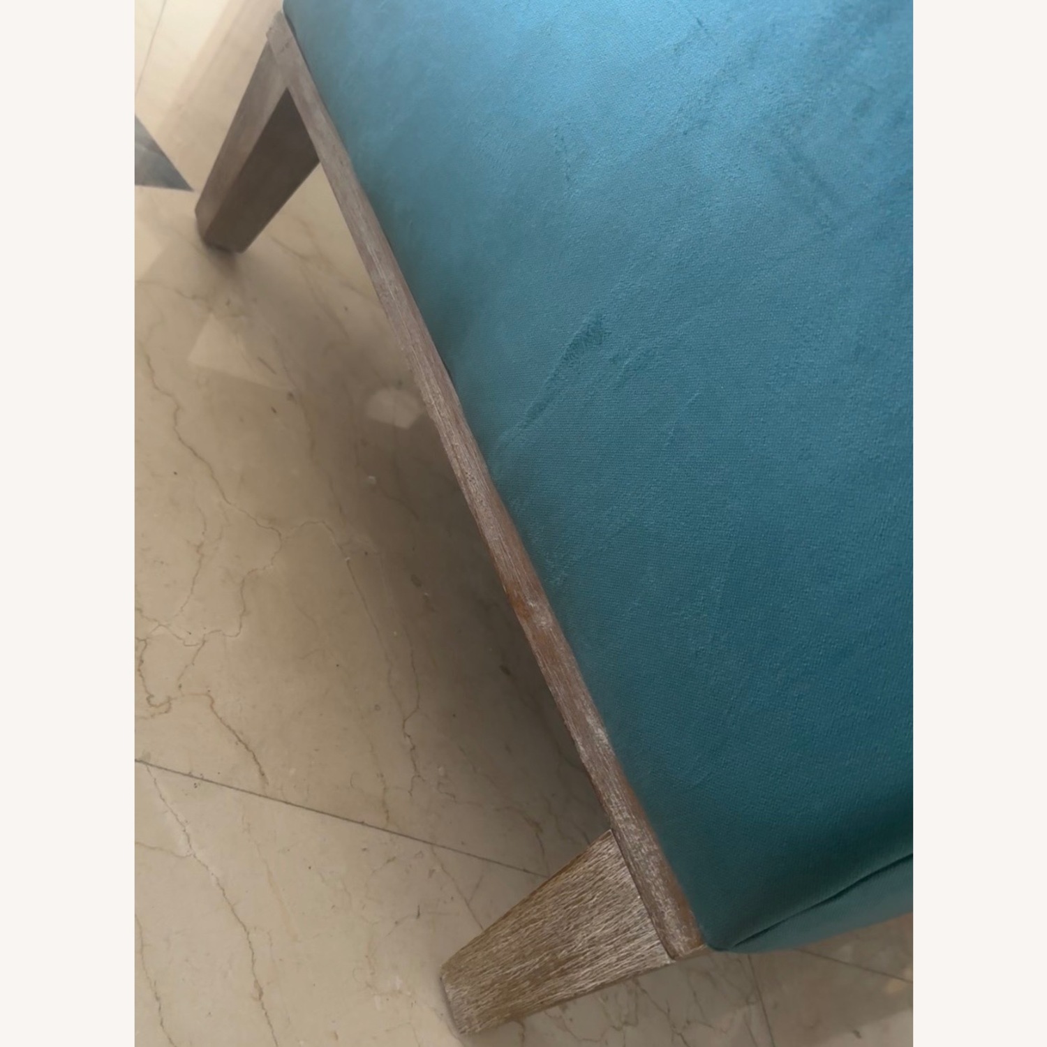 Green Fabric Accent Chair - image-4