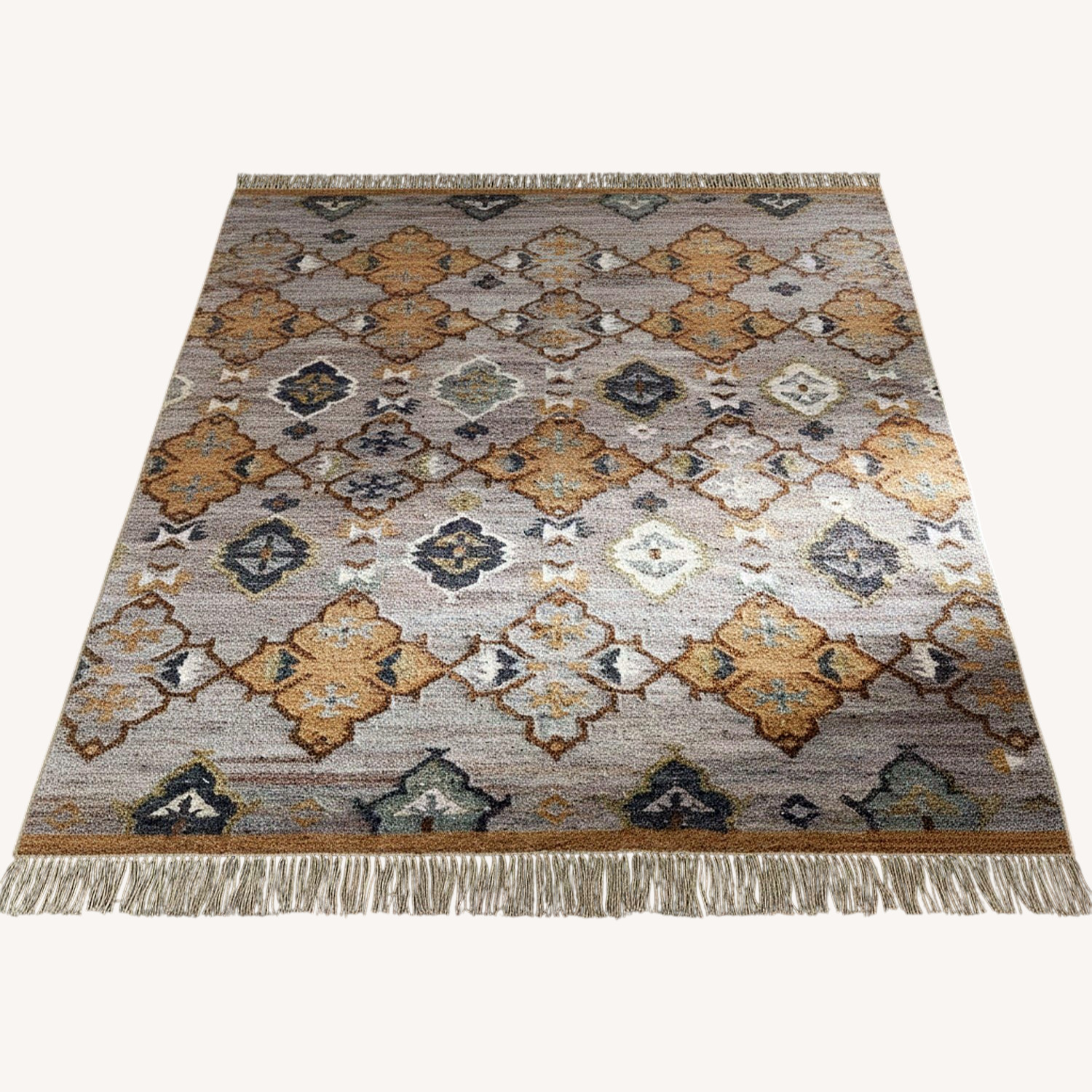 Arhaus Lido Light Gray Wool Blend Area Rug 6' x 9' - image-0