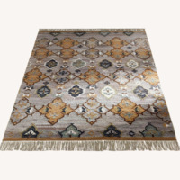 Arhaus Lido Light Gray Wool Blend Area Rug 6' x 9'