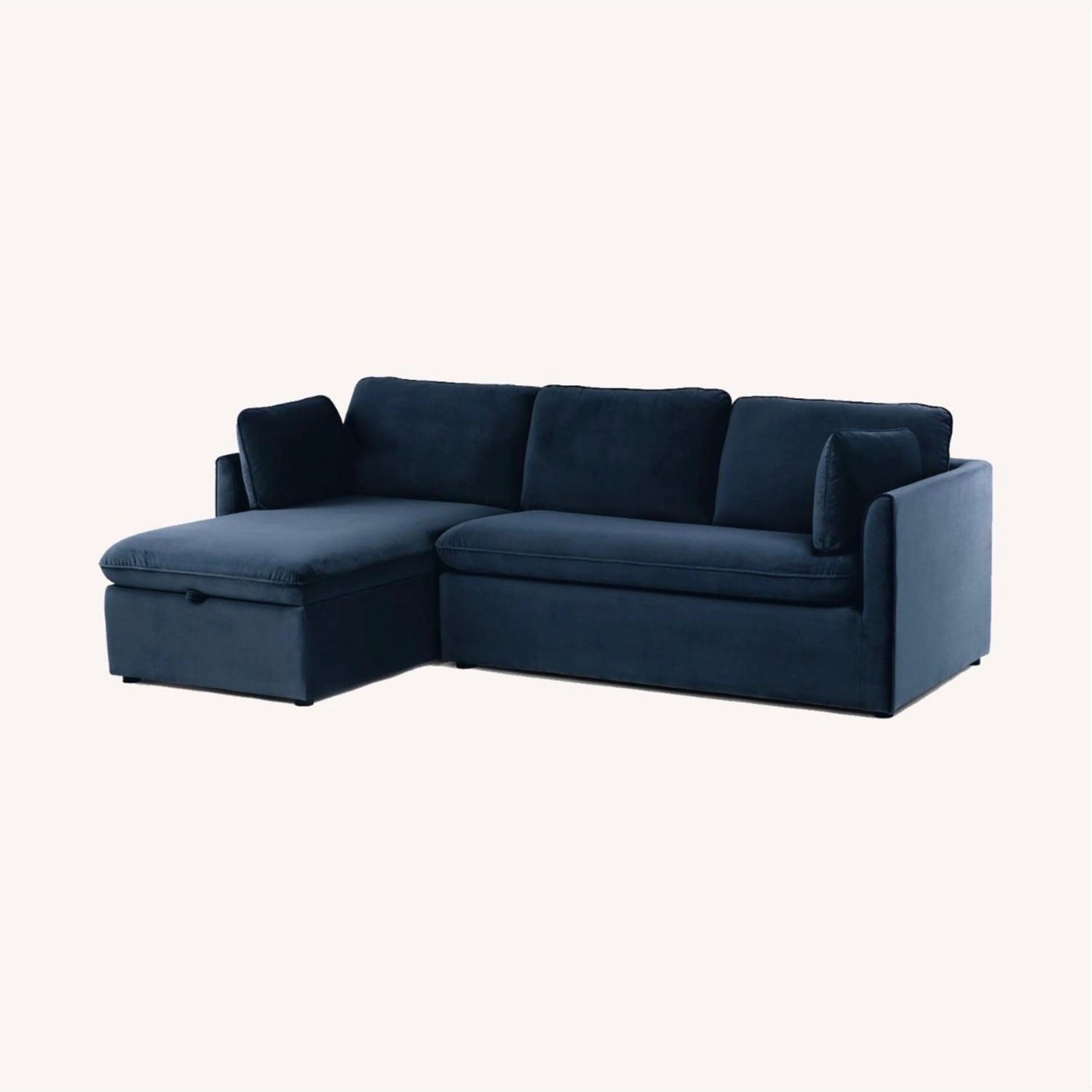 Article Oneira Blue Sectional Sofa Bed - image-1
