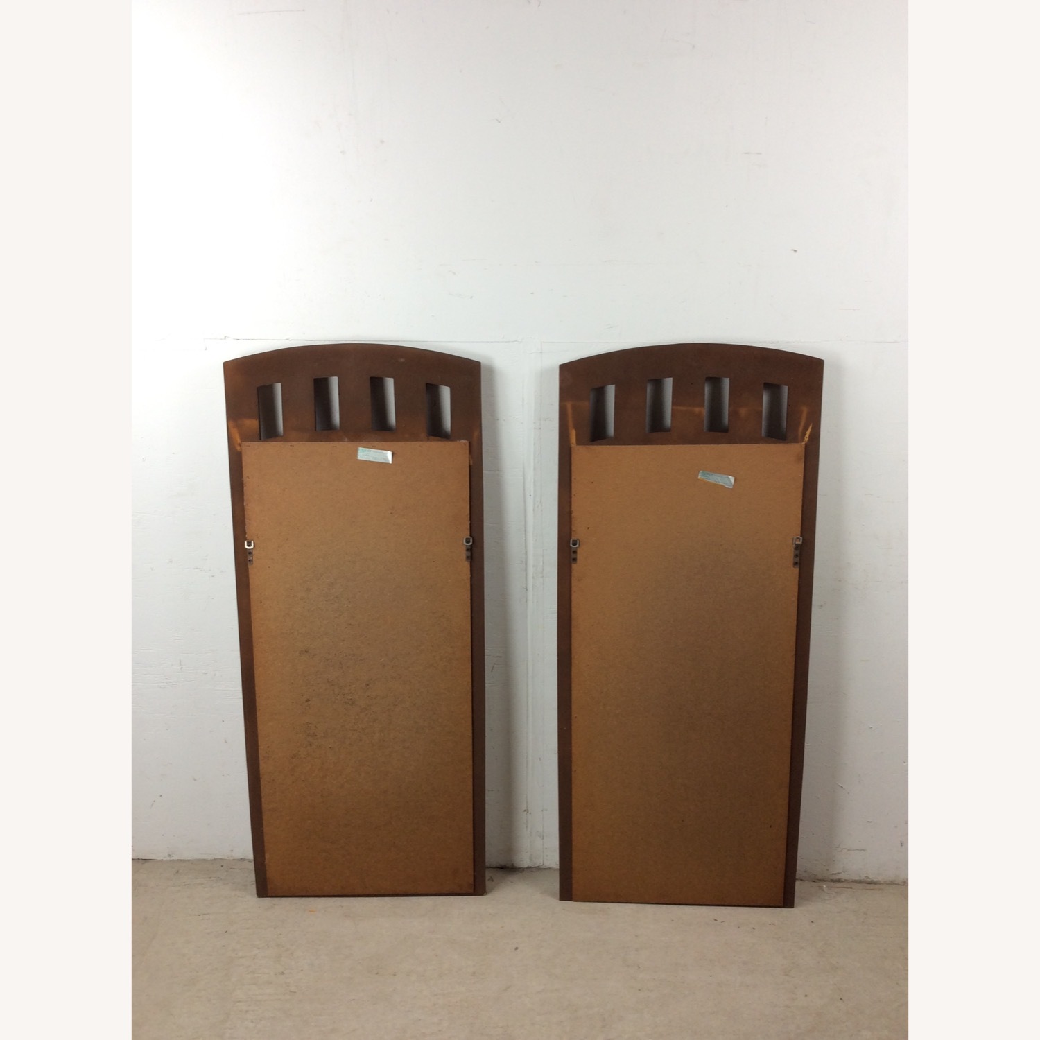 Pair of Mid Century Modern Mirrors with Arch Top - image-17