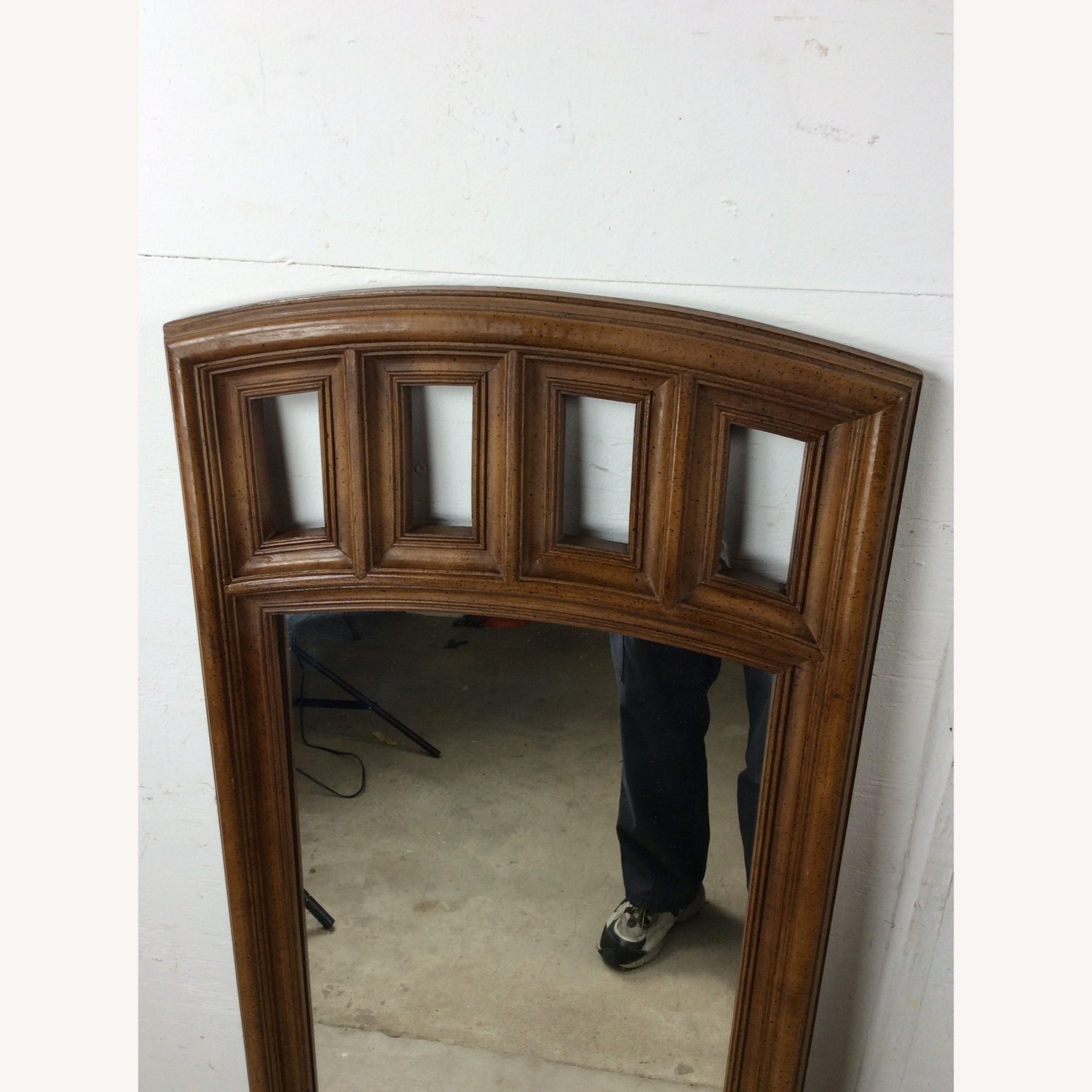 Pair of Mid Century Modern Mirrors with Arch Top - image-5