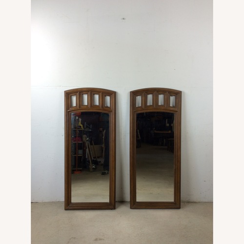 Used Pair of Mid Century Modern Mirrors with Arch Top for sale on AptDeco