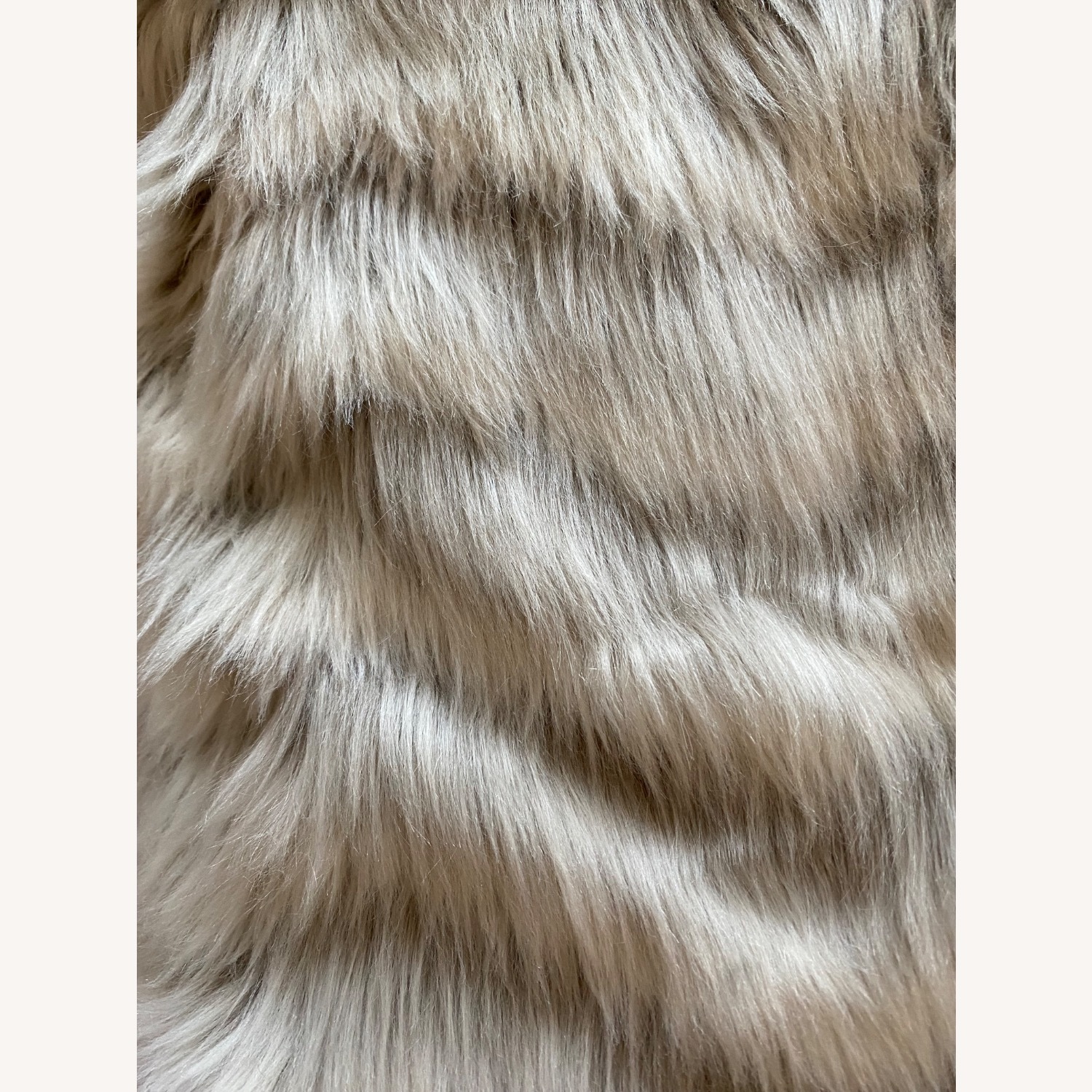 Arhaus Chevron Faux Fur Throw/Queen Duvet Set - image-5