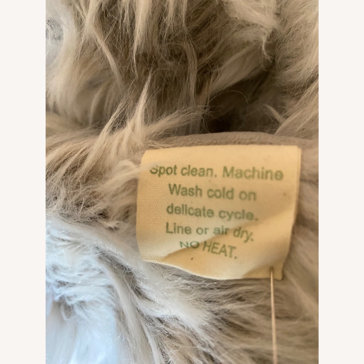 Arhaus Chevron Faux Fur Throw/Queen Duvet Set - image-9