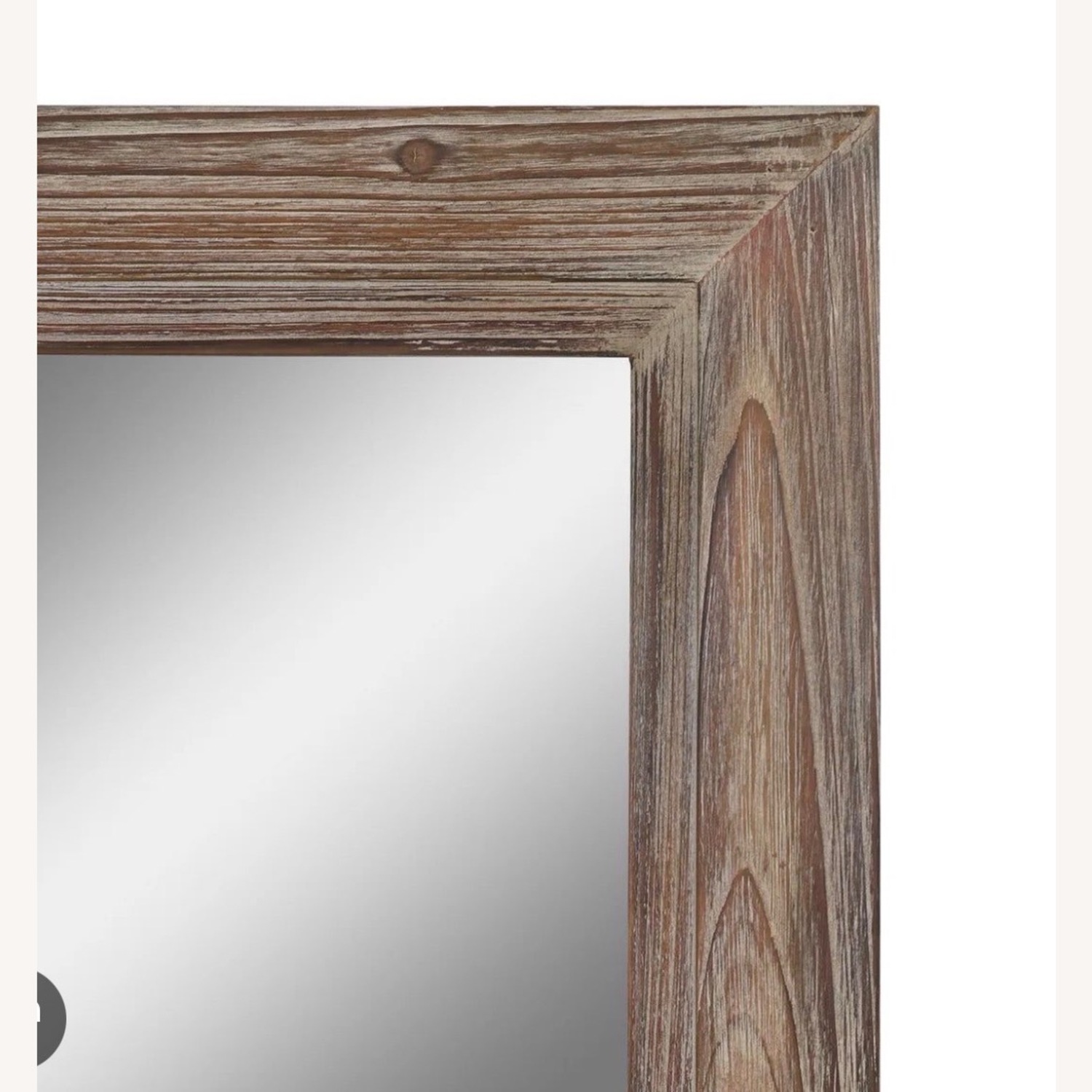 Natural Wood Floor Mirror - image-2