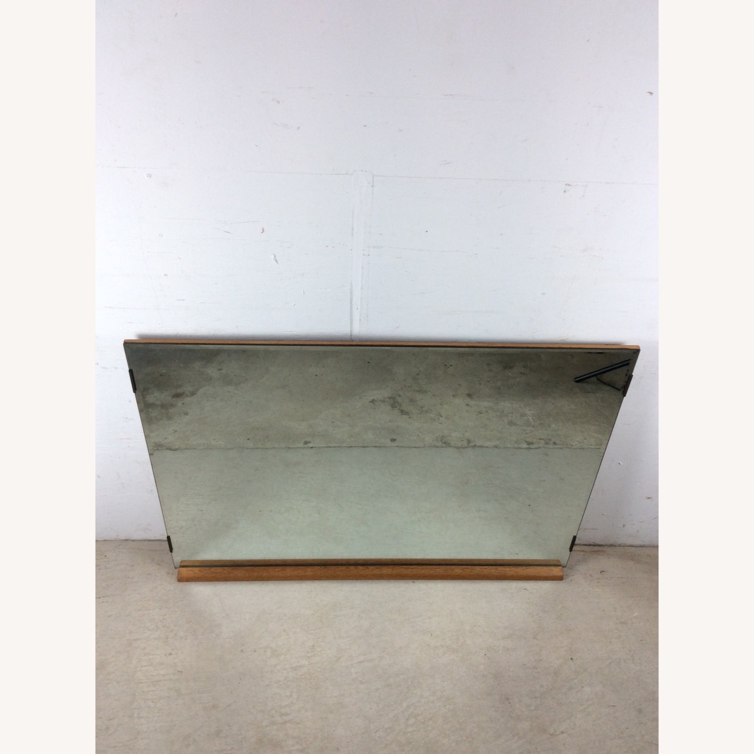 Mid Century Mountable Mirror with Beveled Edge - image-6