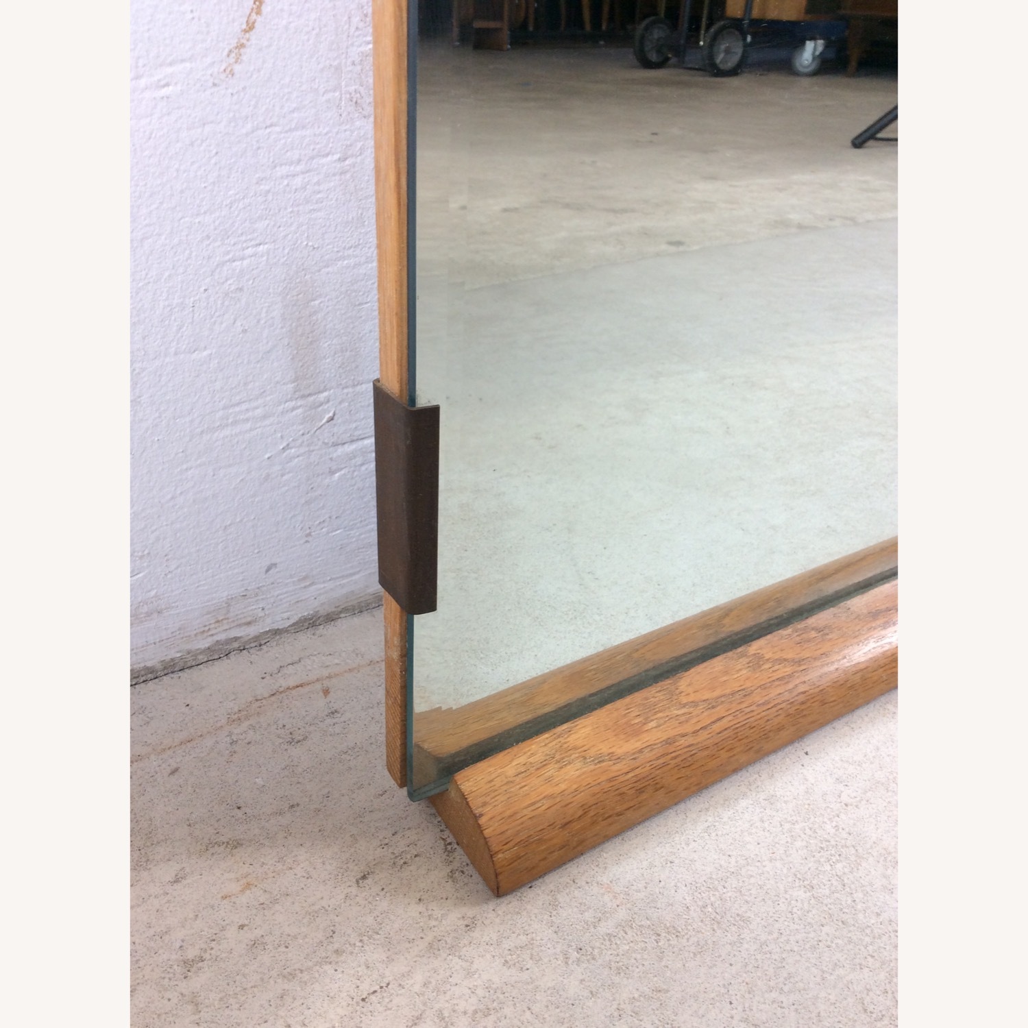 Mid Century Mountable Mirror with Beveled Edge - image-10