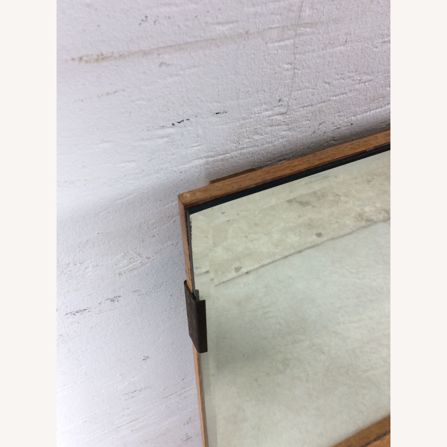 Mid Century Mountable Mirror with Beveled Edge - image-5
