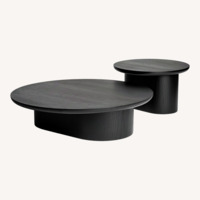 Black Wood Coffee Table By Estudio Rain 