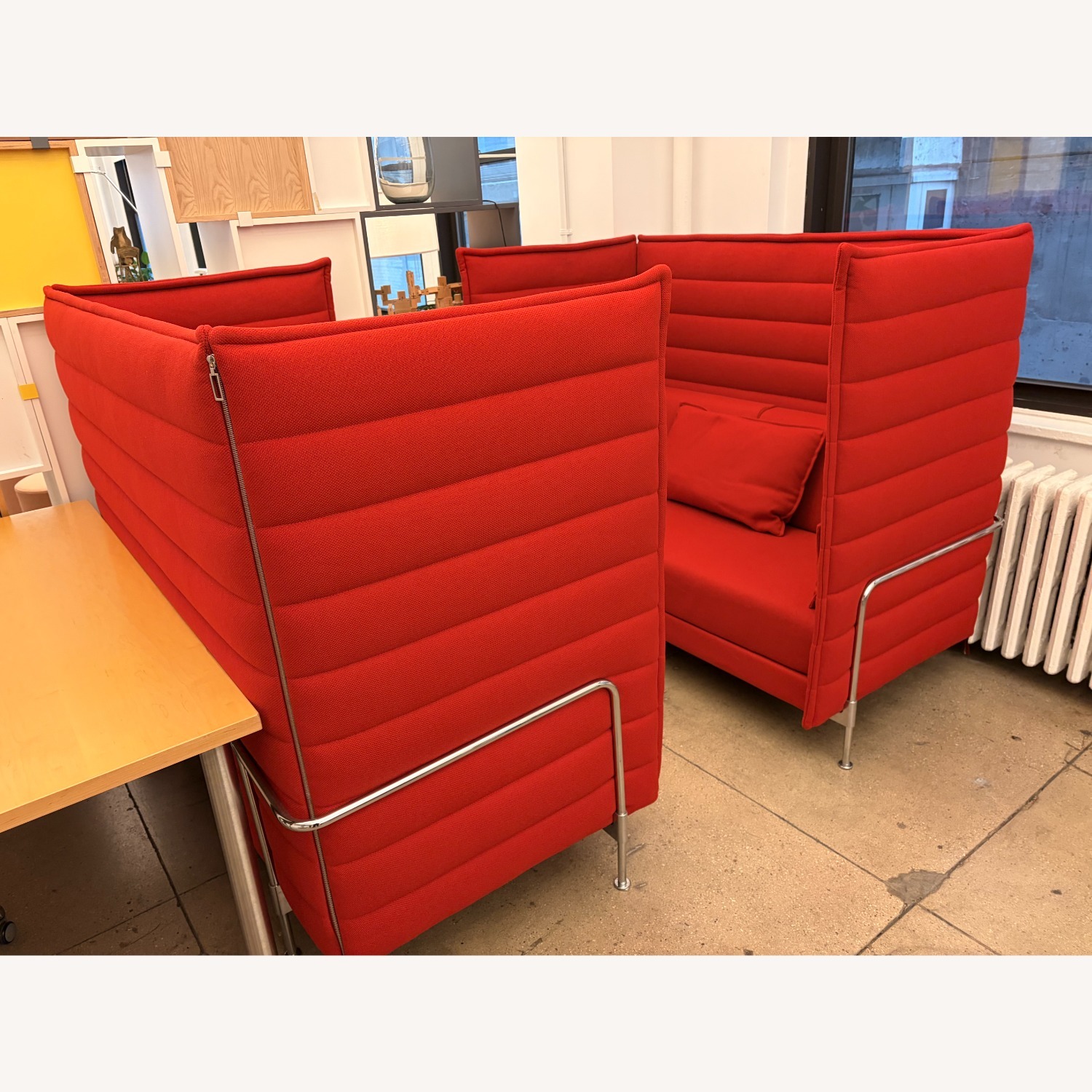 Vitra Alcove Red 2 Seater Sofa (Set of 2) - image-1