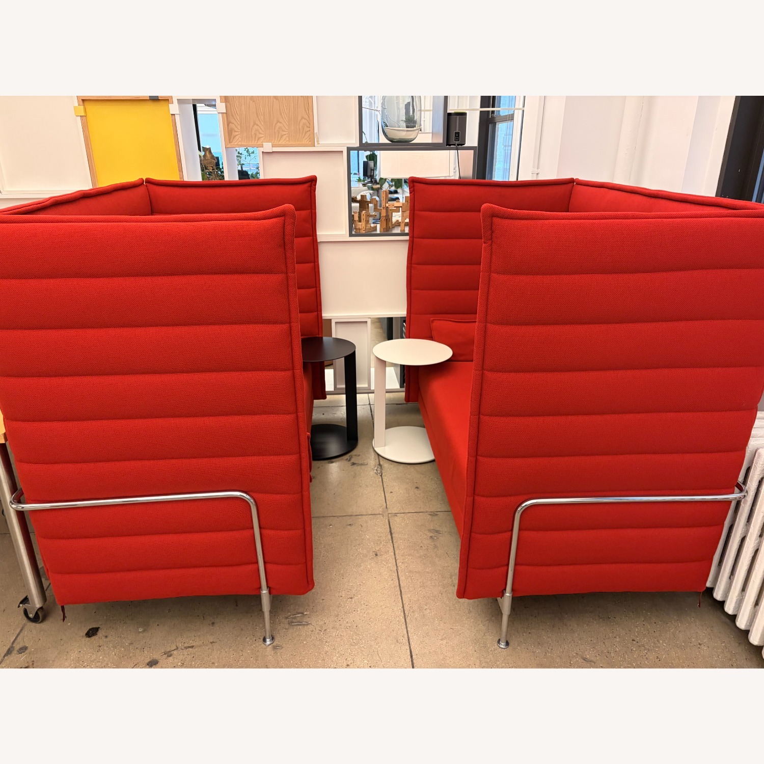 Vitra Alcove Red 2 Seater Sofa (Set of 2) - image-2