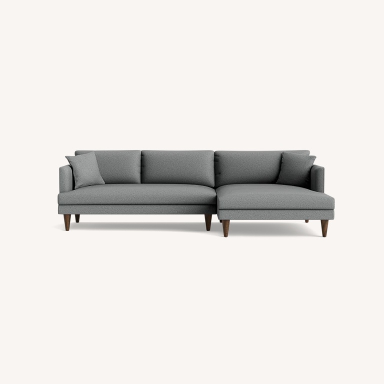 Joybird Light Gray Fabric 2 Piece Sectional - image-4