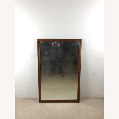Used Mid Century Tall Mirror with Walnut Frame for sale on AptDeco