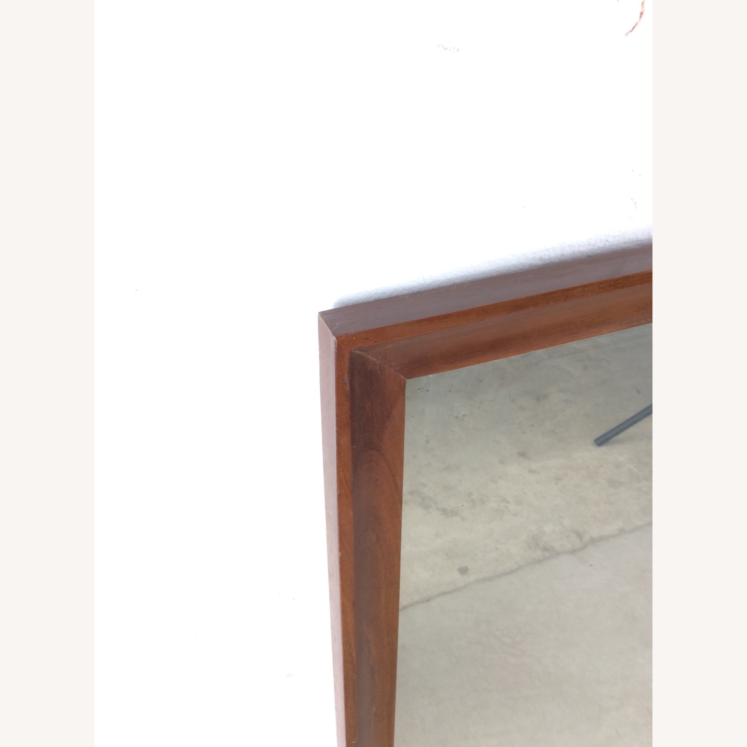 Mid Century Tall Mirror with Walnut Frame - image-4