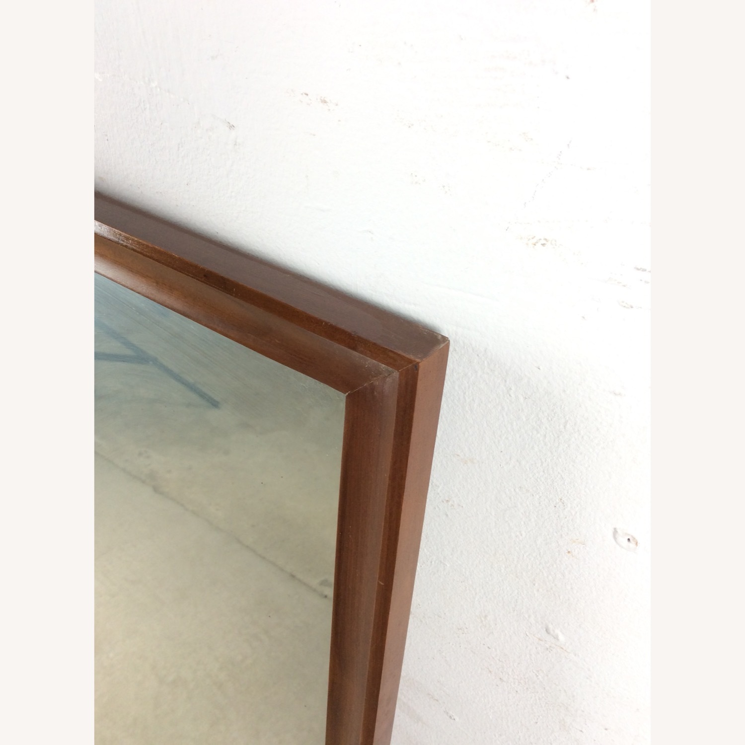 Mid Century Tall Mirror with Walnut Frame - image-7