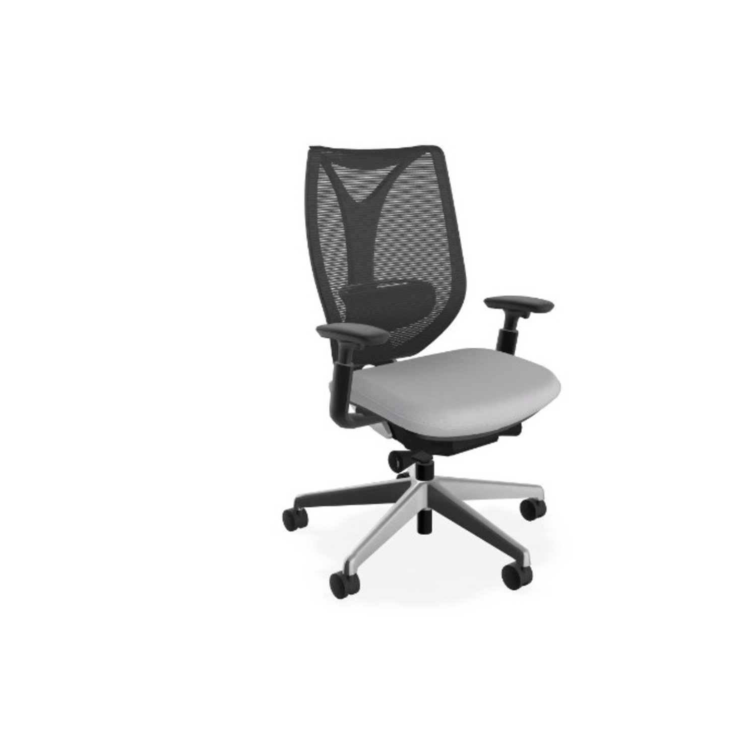 Teknion Light Gray Office Chair - image-3
