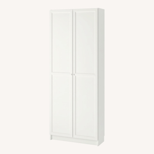 Used IKEA BILLY Bookcase with doors for sale on AptDeco