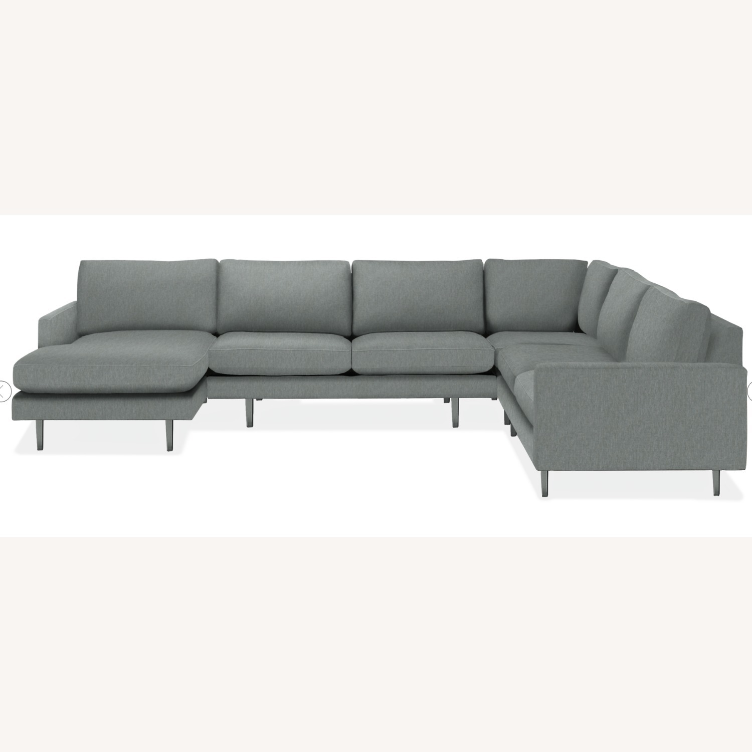 Room & Board Jasper Light Gray Fabric 3+ Piece Sectional - image-5