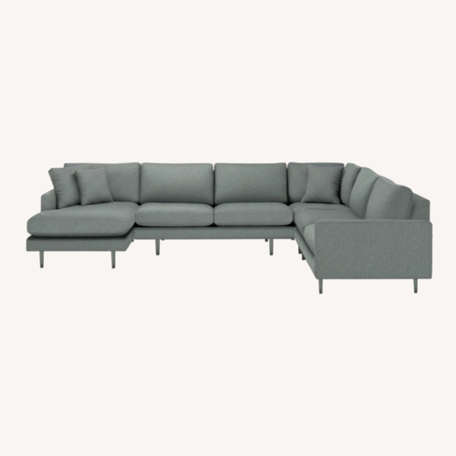 Used Room & Board Jasper Light Gray Fabric 3+ Piece Sectional for sale on AptDeco