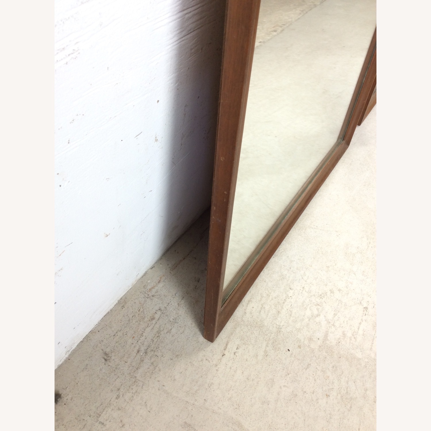 Pai Mid Century Mirrors with Angular Walnut Frame - image-17