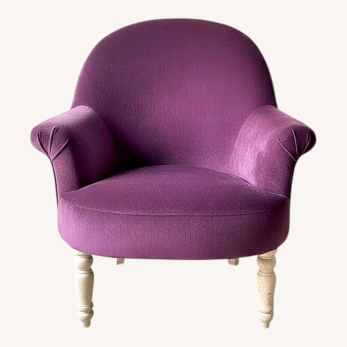 Used Cozy Purple Velvet Armchair  for sale on AptDeco