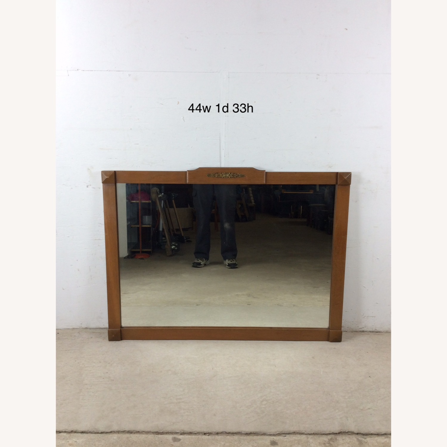 Long Rectangular Mirror with Brass Accented Frame - image-17