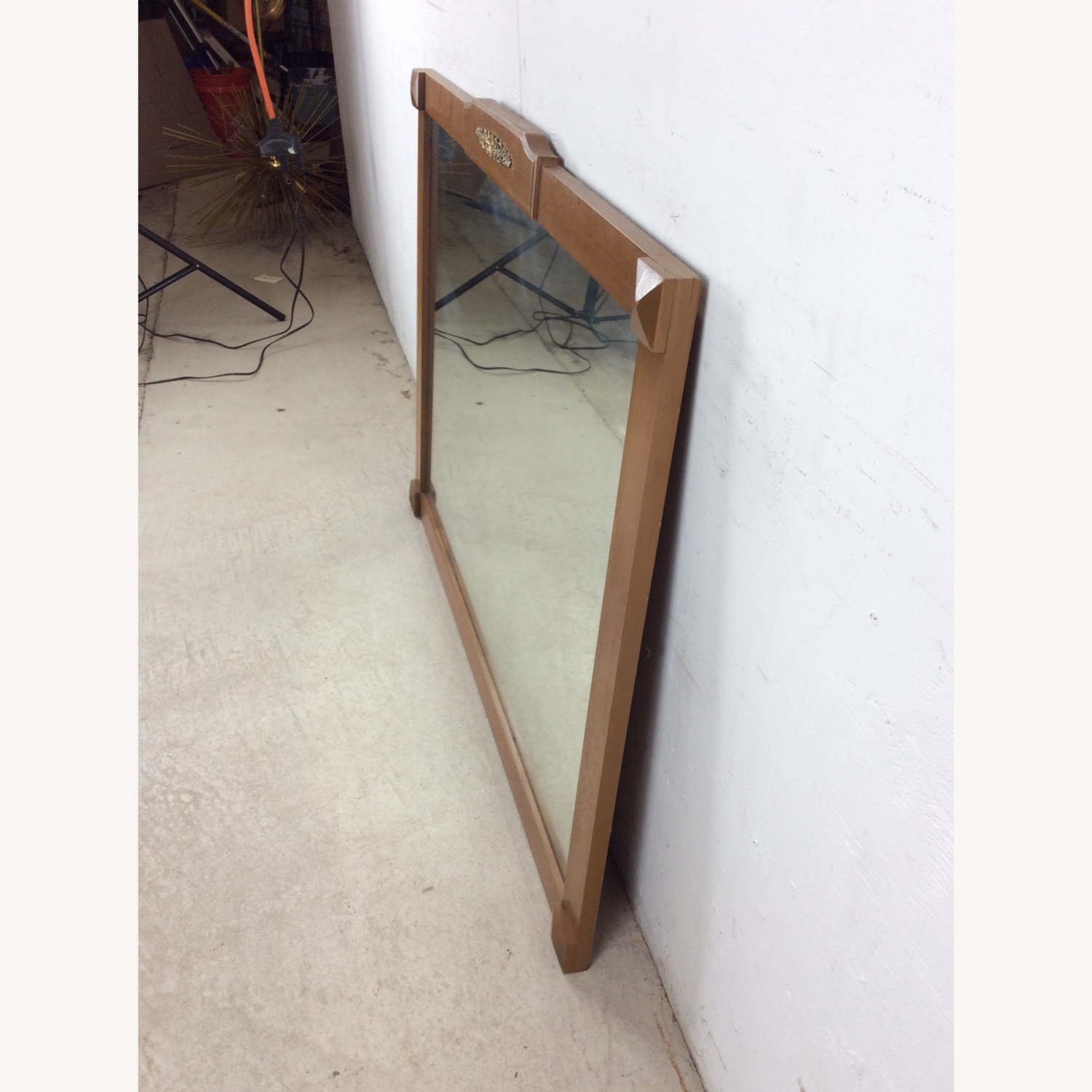 Long Rectangular Mirror with Brass Accented Frame - image-14