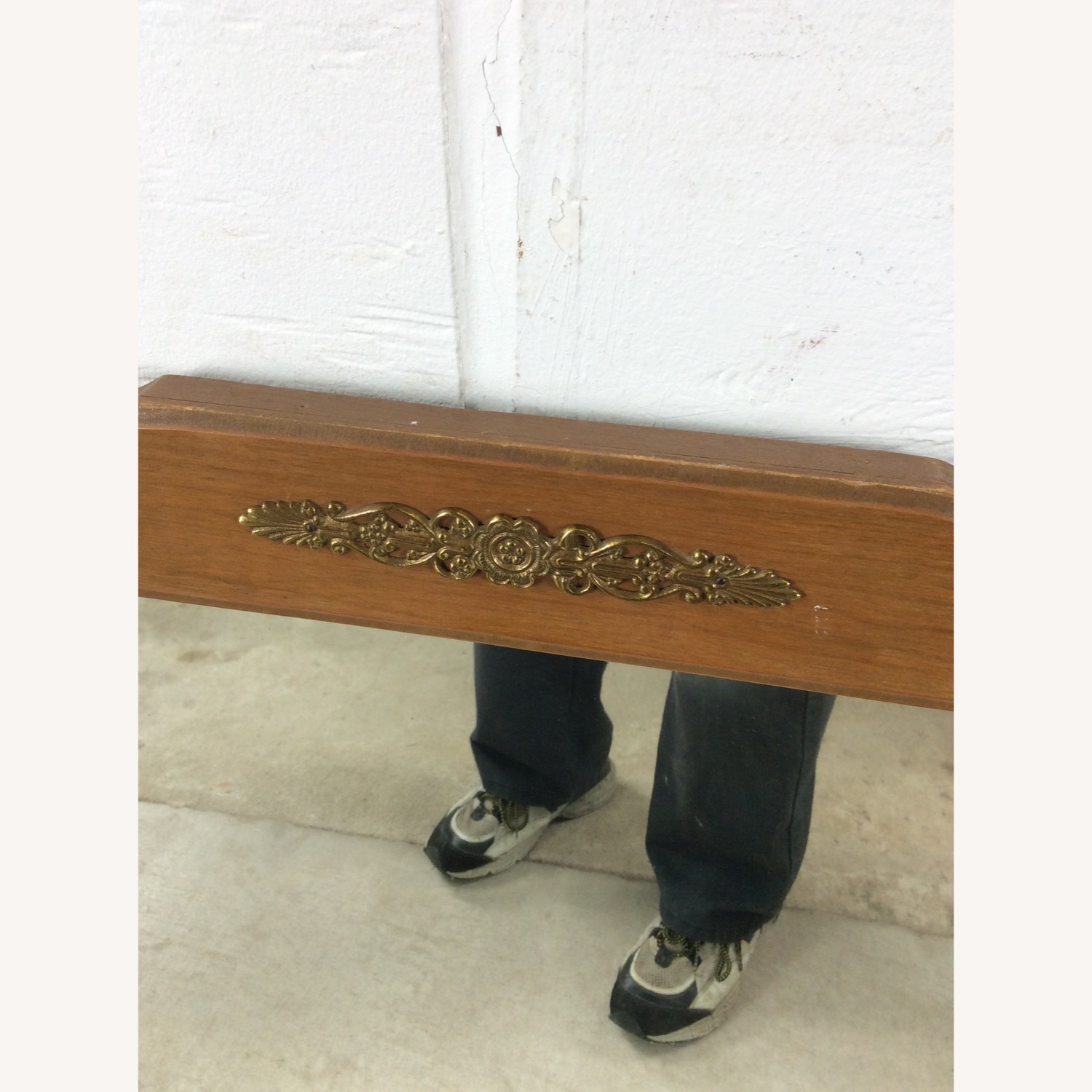 Long Rectangular Mirror with Brass Accented Frame - image-8