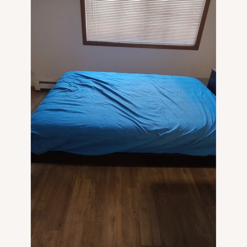 Used Nevis Platform Espresso Queen Bed for sale on AptDeco