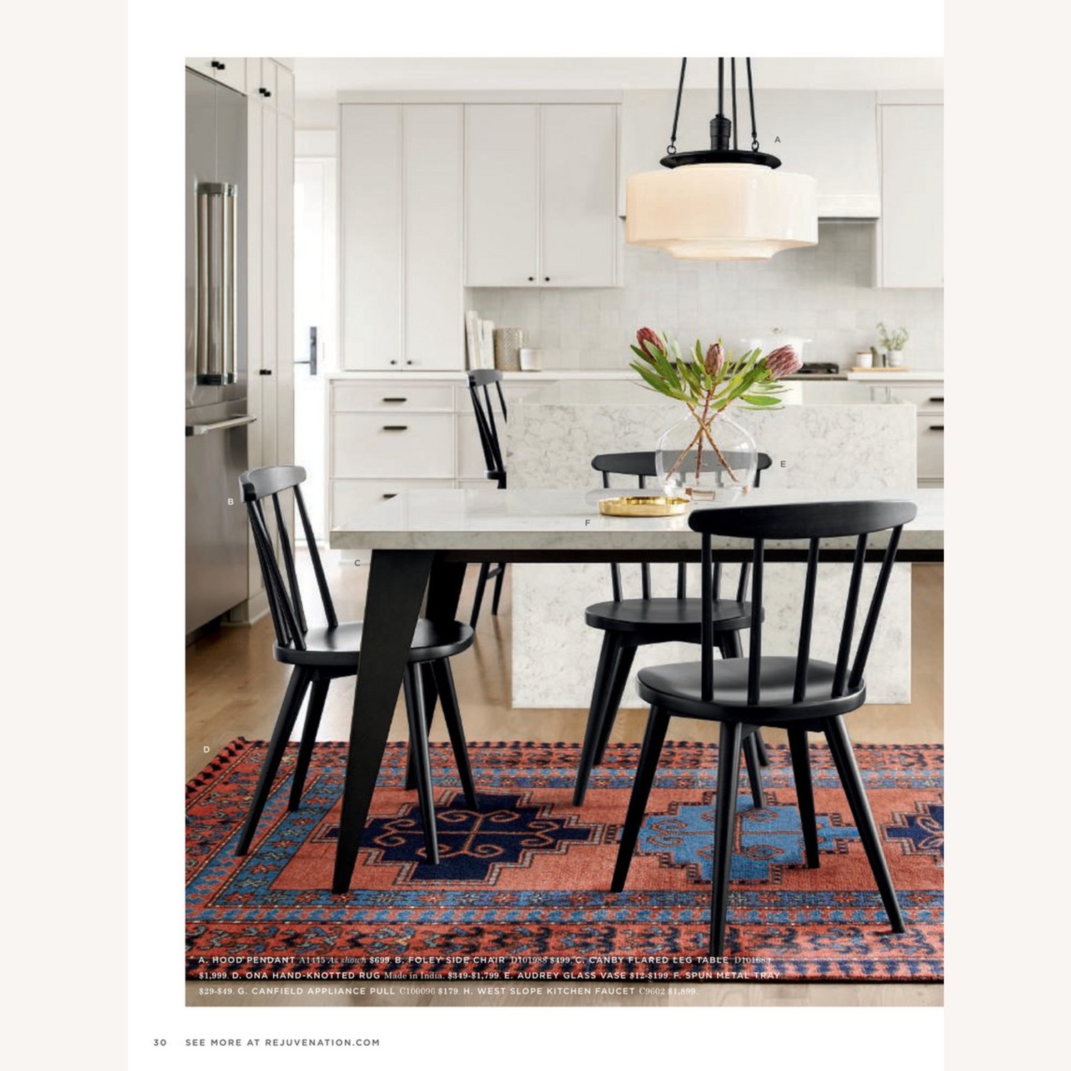 Rejuvenation 60” Canby Dining Table - image-1