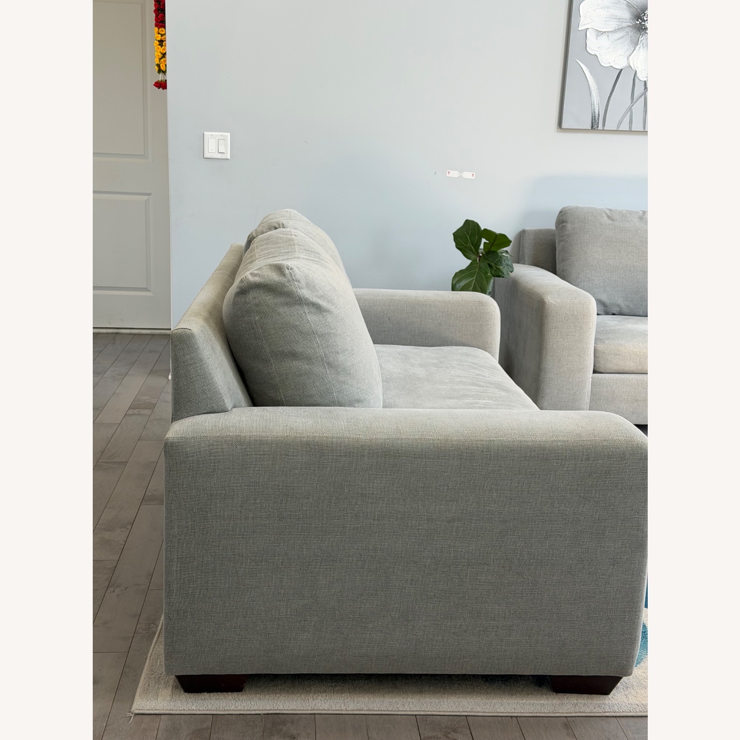 Pottery Barn Light Gray Fabric 3+ Seater Sofa - image-3