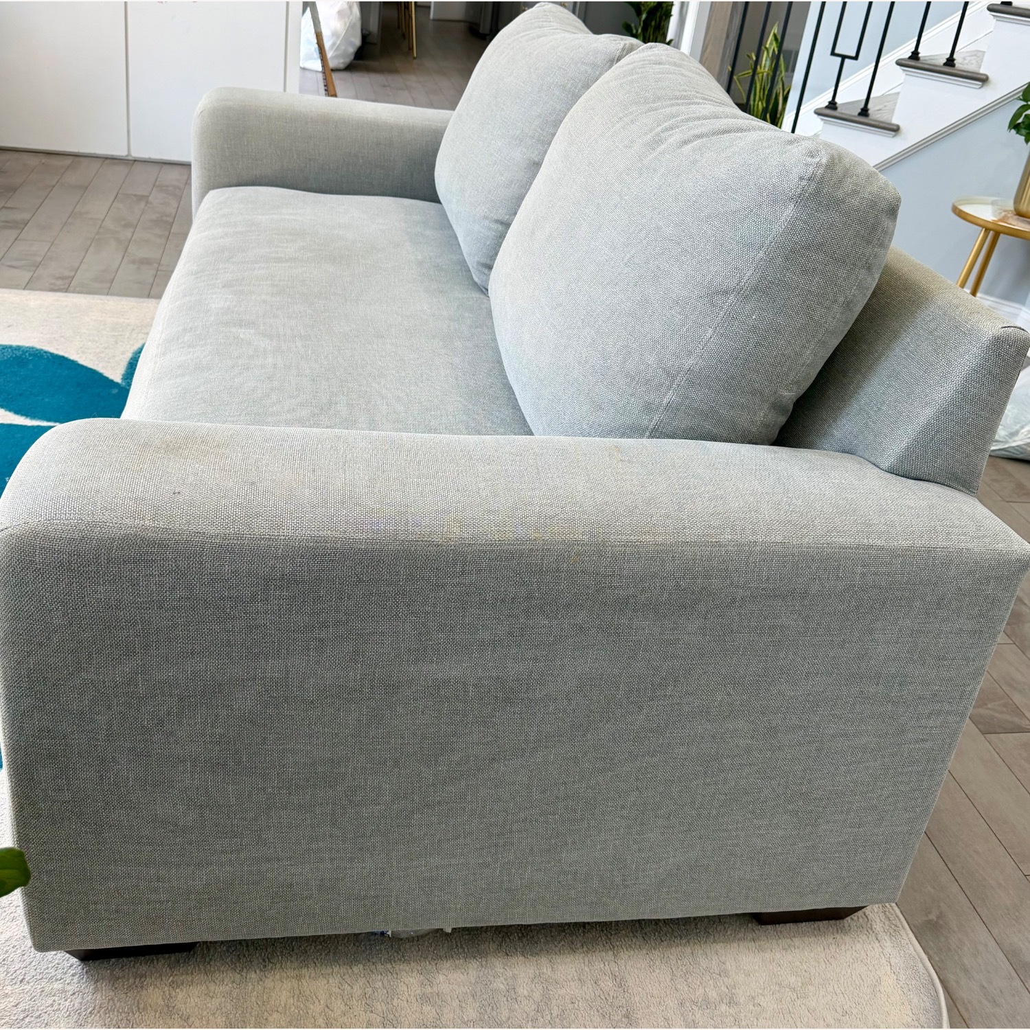 Pottery Barn Light Gray Fabric 3+ Seater Sofa - image-2