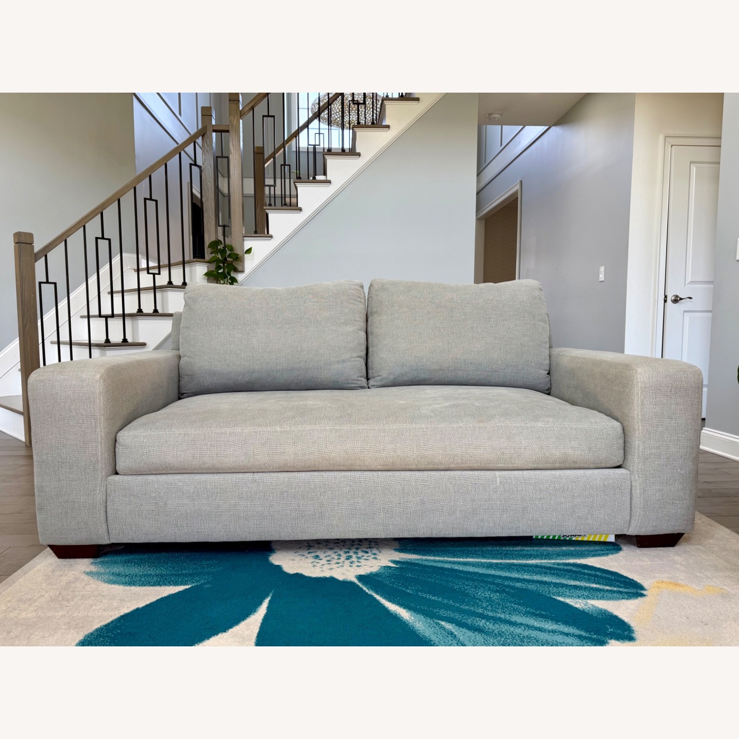 Pottery Barn Light Gray Fabric 3+ Seater Sofa - image-1