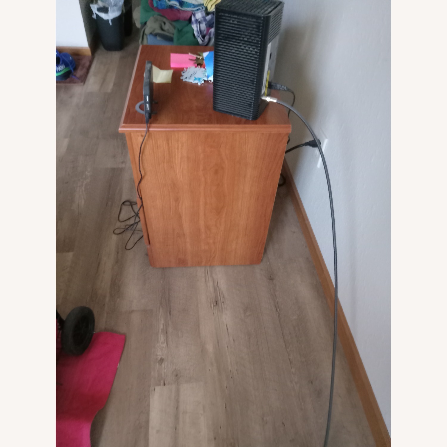 Nightstand Tanner Brazilian Cherry Contemporary Nightstand - image-2