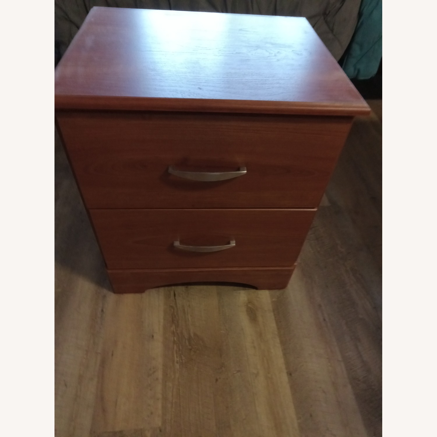 Nightstand Tanner Brazilian Cherry Contemporary Nightstand - image-1