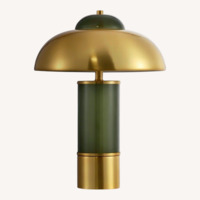 Joss & Main Green Glass Table Lamp