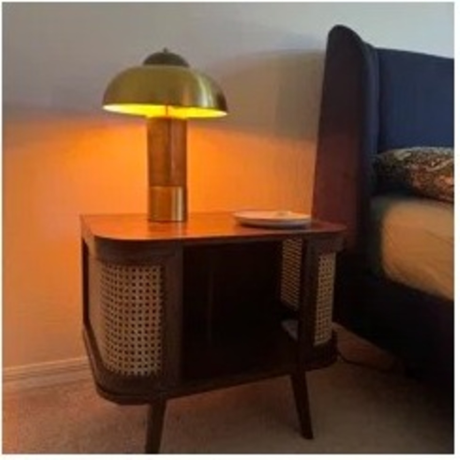 Joss & Main Green Glass Table Lamp - image-4