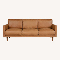 Article Light Brown Nirvana 81" Leather Sofa