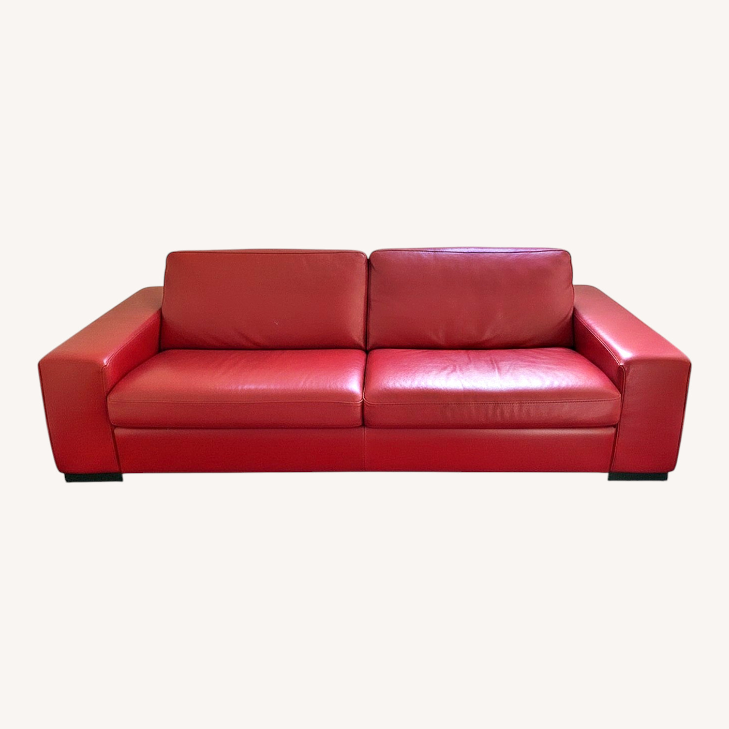Roche Bobois Red Pull-Out Couch - image-0